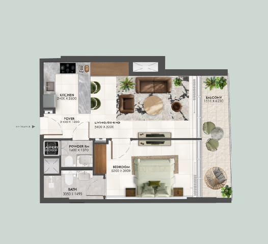 luxury living room Enchante by Grid