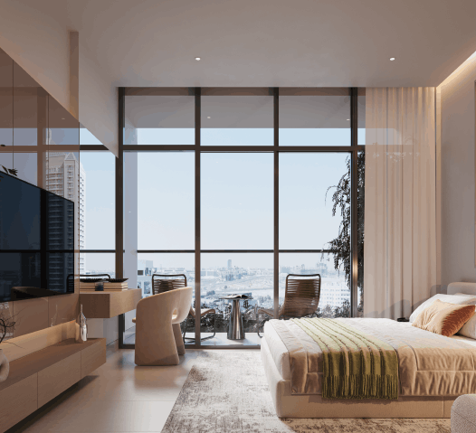 modern apartment interior in Arjan Dubai