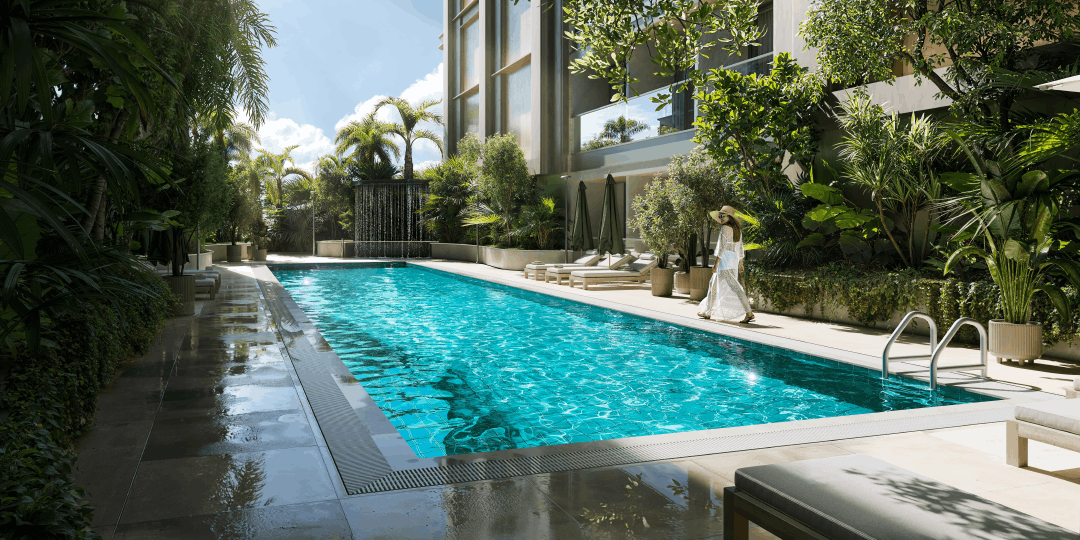 swimming pool in Arjan Dubai residential project