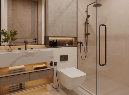modern apartment interior in Arjan Dubai